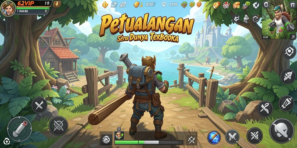 Tampilan gameplay epik di dunia terbuka 62VIP.