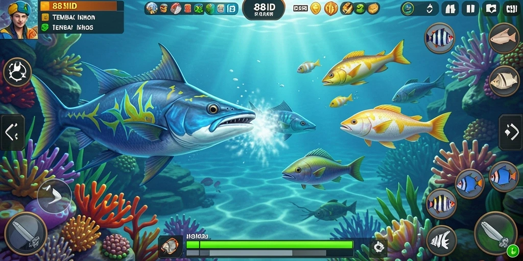 Screenshot utama gameplay Tembak Ikan di 88ID.
