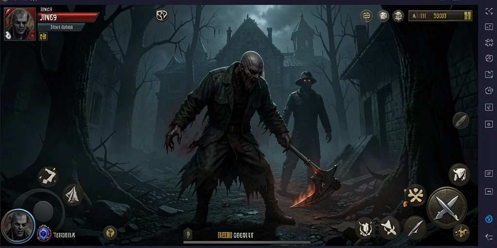 Gameplay JIN69 menampilkan suasana Horror yang mengerikan.