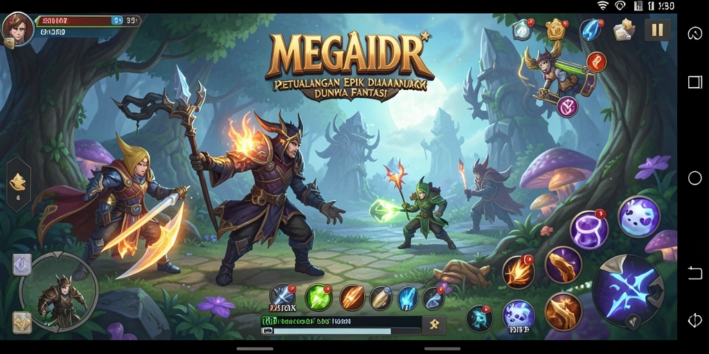Tampilan gameplay seru dalam MEGAIDR yang memikat.