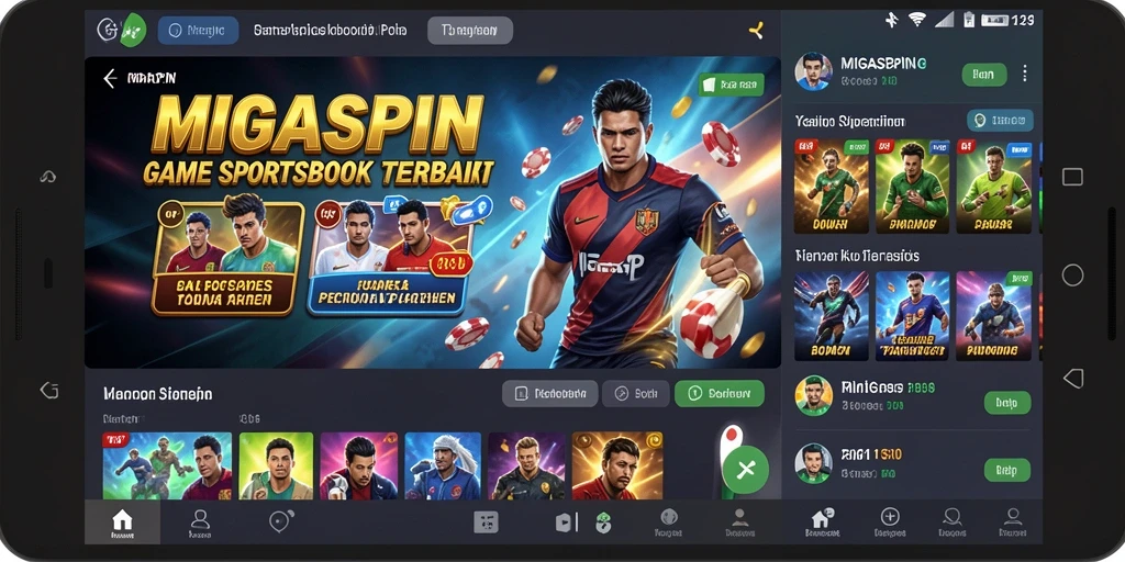 Tampilan gameplay <strong>MIGASPIN</strong> yang menarik dan interaktif.