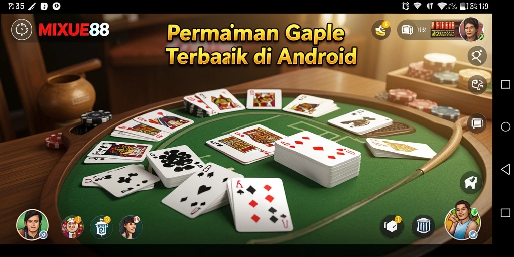 Screenshot MIXUE88 menampilkan gameplay seru Gaple.