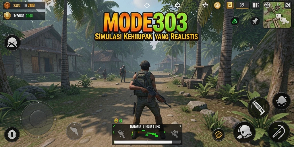 Tangkapan layar dari gameplay menarik di MODE303.