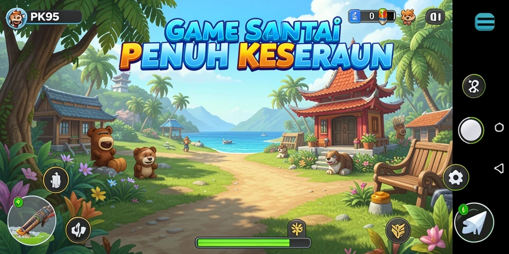Screenshot gameplay PK95, menampilkan keseruan permainan Casual.