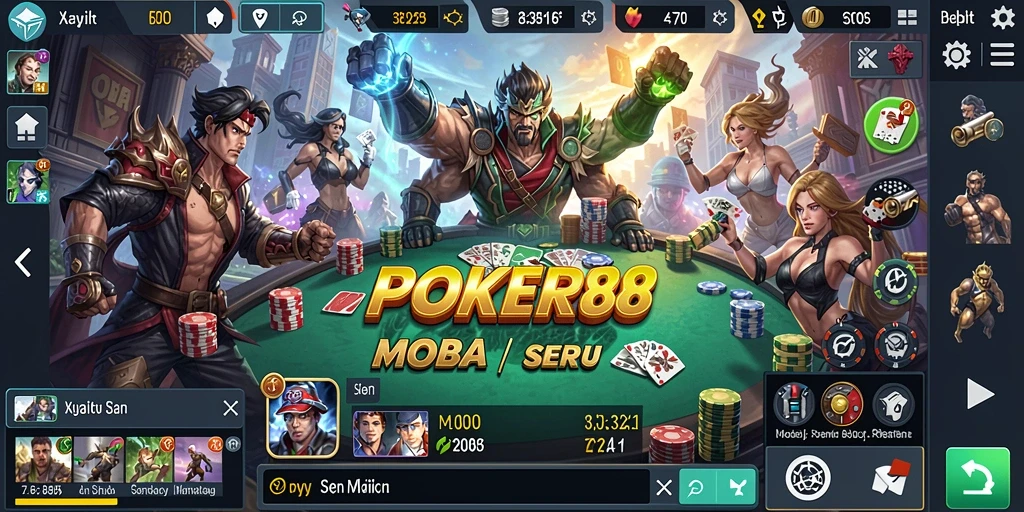 Gameplay seru di POKER88 dengan karakter yang beragam.