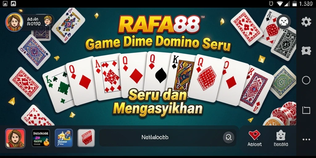 Tampilan gameplay seru dalam permainan Domino RAFA88.
