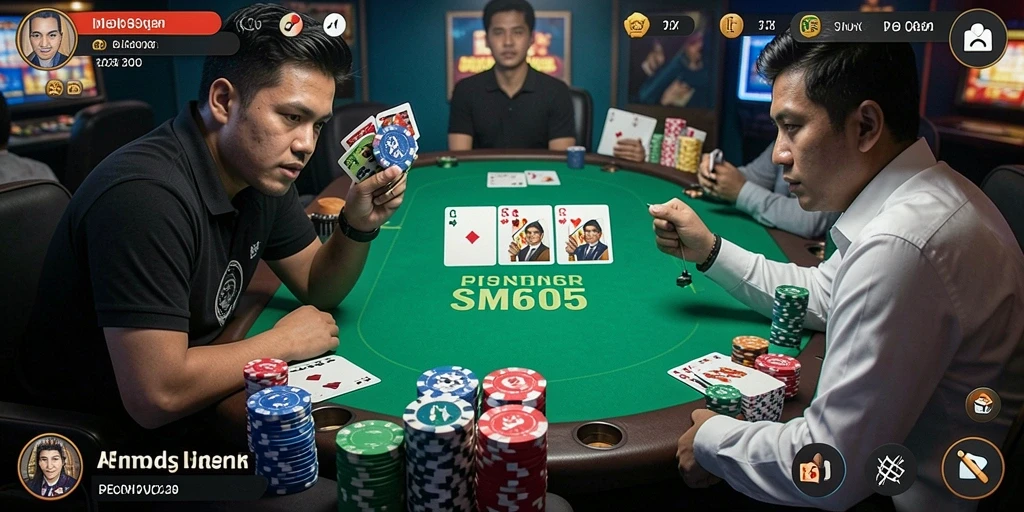 Tampilan gameplay seru dari SM605 yang menegangkan.