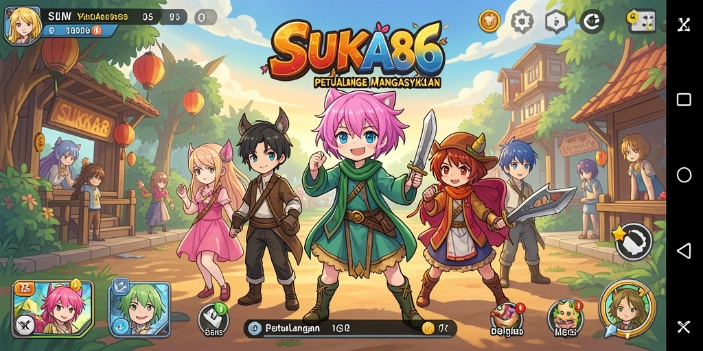Gameplay seru dengan karakter anime favorit dan misi menarik.