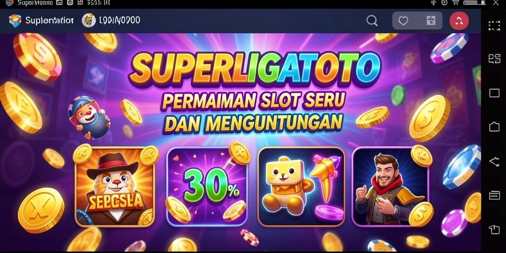 Tampilan seru gameplay <strong>SUPERLIGATOTO</strong> saat bermain slot yang mendebarkan.