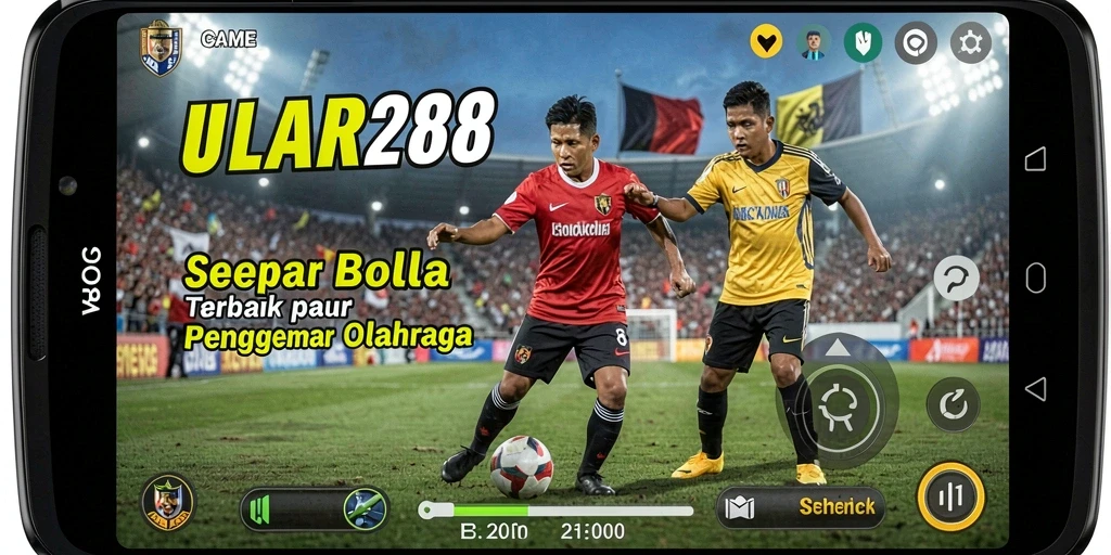 Tampilan gameplay sepak bola ULAR288 yang mendebarkan dan penuh aksi.