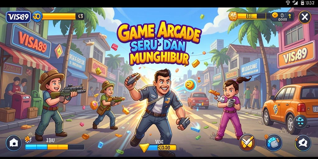 Screenshot utama <strong>VISA89</strong> menunjukkan gameplay yang seru dan penuh tantangan.